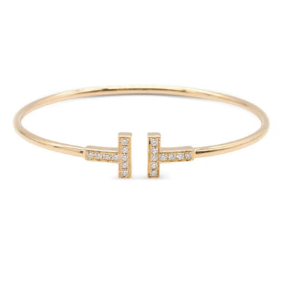 Tiffany T Diamond Wire Bracelet